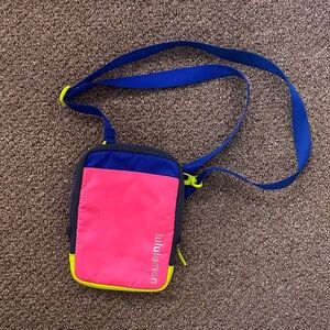 lululemon athletica Pink and Blue Crossbody Bag